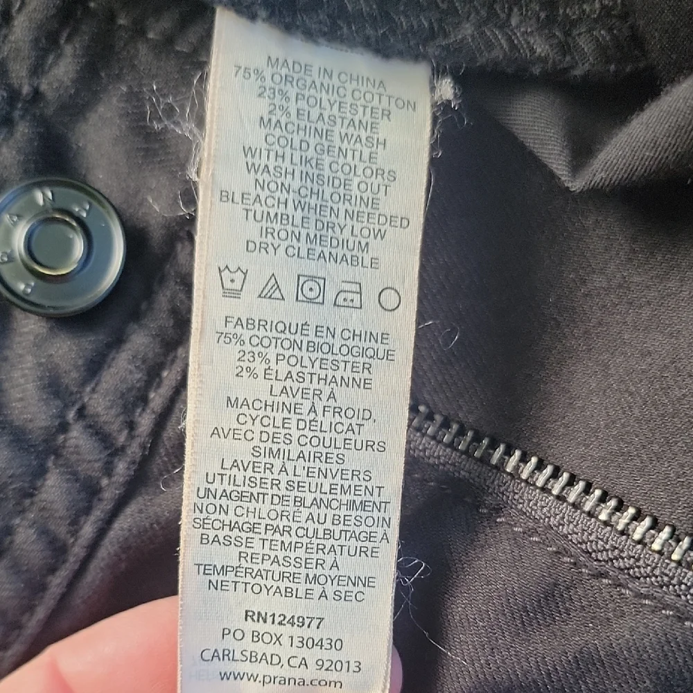 Prana Black Chinos Durable Everyday Wear - Picture 3 of 10